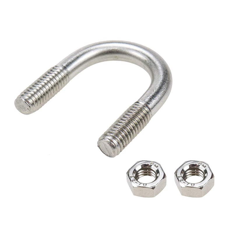 Sscon 10Pcs M6x16 304 Stainless Steel U-Bolt Fastener for 16mm Pipe Dia - Image 5